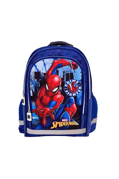 SPIDERMAN Children's backpack, 42x30x17 cm, with three compartments and two side pockets, multicolor, Spiderman