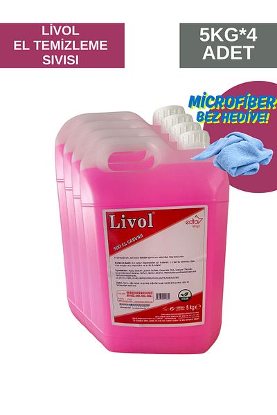 LİVOL Hand Cleaning Liquid 5kg* 4Pcs