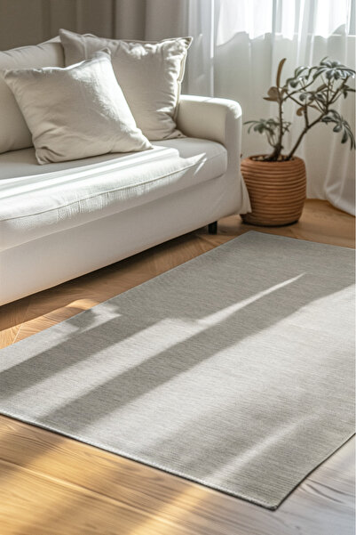 dekozer Sedir Gri Halı - 3 ve 4 Metre En Seçenekleriyle, Antibakteriyel ve Ro...