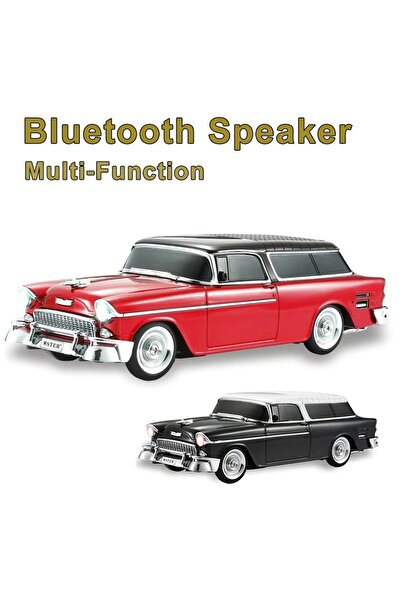 ErginGroup 1955 Model Klasik Araba Bluetooth Hoparlör Speaker 10 Watt Fm Radyo Sd Kart USB