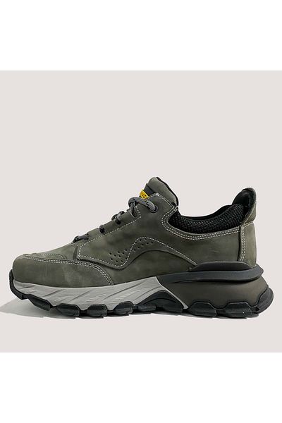 Bulldozer Men's Nubuck Leather Casual Shoes 250011 - Gray - 41