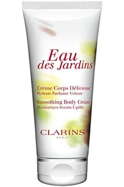 Clarins Eau des Jardins Smoothing Body Cream | Moisturizing, Hydrating and Soothing | Gentle, Non-Ph