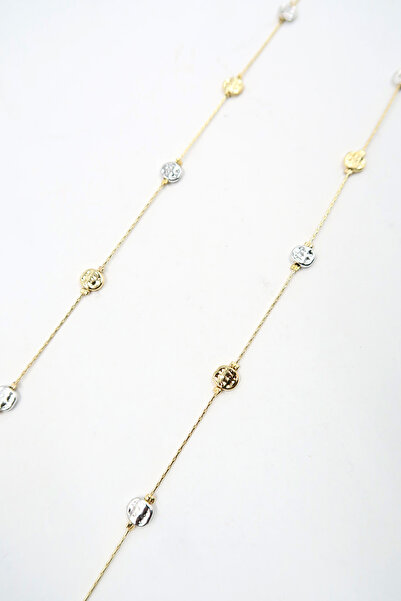 Trend Alaçatı Stili Ασημένια χρυσή αλυσίδα γυναικείων γυαλιών με χάντρες ALC-X13838