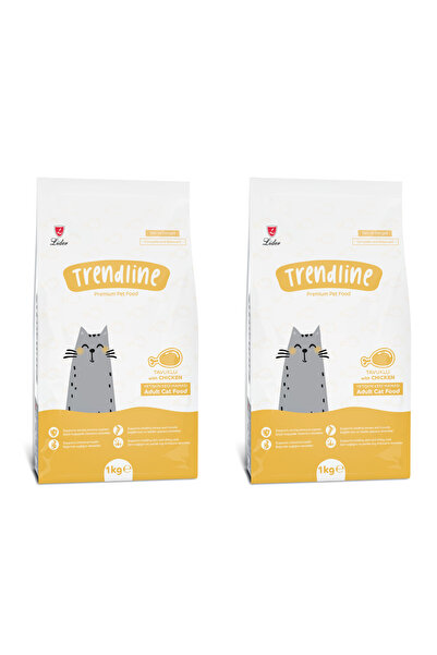 Trendline Tavuklu Yetişkin Kedi Maması 1 kg x 2 Paket