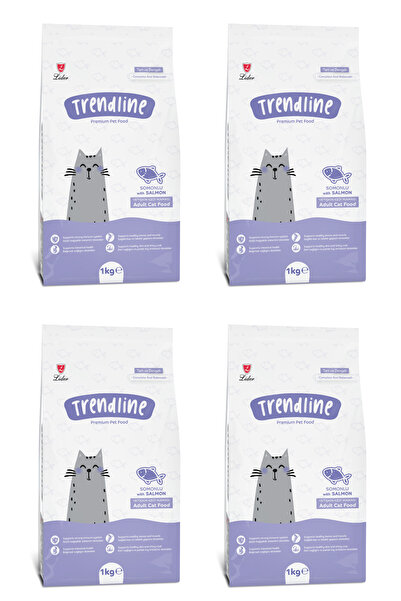 Trendline Somon Balıklı Yetişkin Kedi Maması 1 Kg X 4 Adet