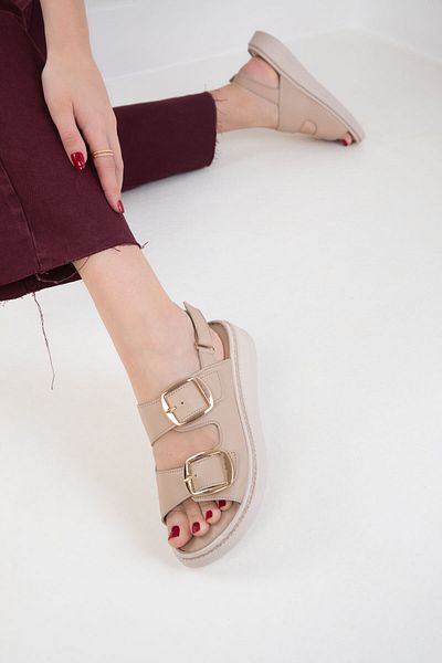 SOHO 20530 Number Skin Sandals - Genuine Leather