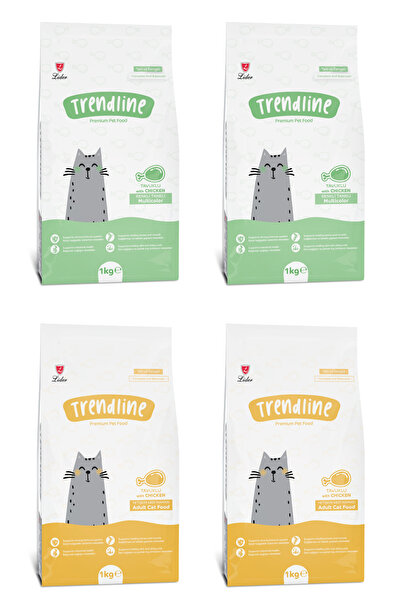Trendline Tavuk Etli-gurme Kedi Maması 1 kg X 4 Adet