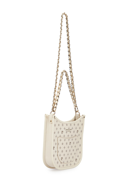 Pierre Cardin Beige Monogram Women's Shoulder Bag 05Pc25Y10316