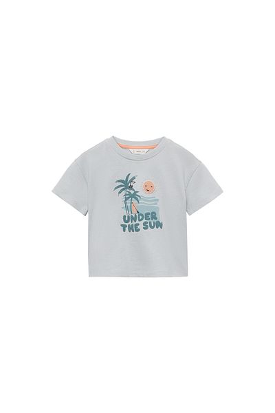 MANGO Woman Tricou pentru bebelusi albastru cer 67017922