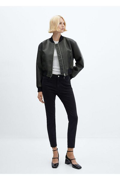 MANGO Woman Skinny cropped jeans