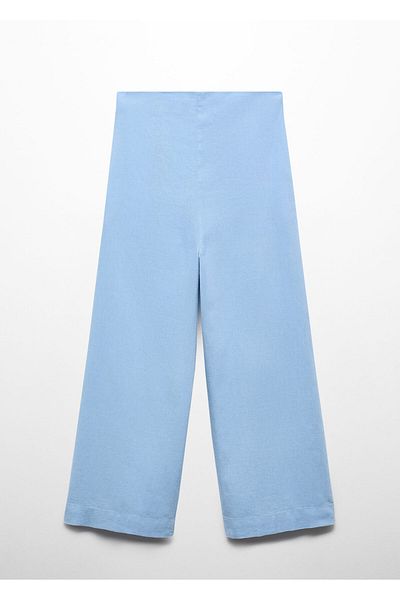 MANGO Woman Women's Sky Blue Trousers 67019405