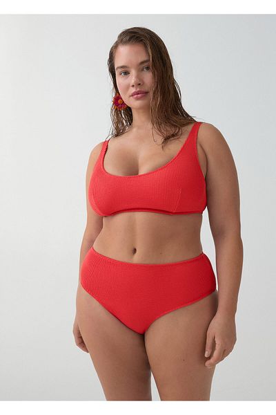 MANGO Woman Bikini-Unterteil mit hoher Taille