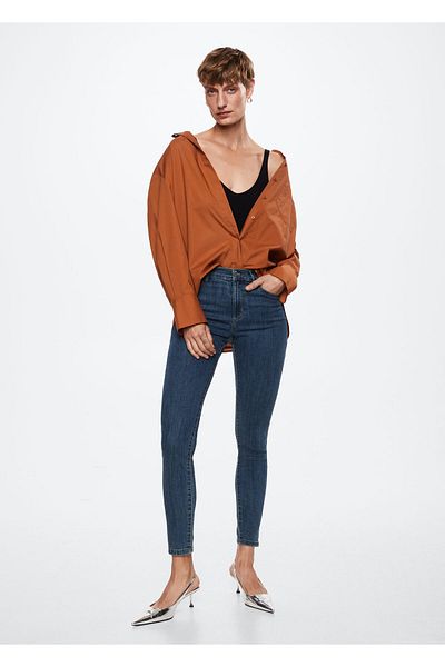 MANGO Woman Elsa Mid Waist Skinny Jeans