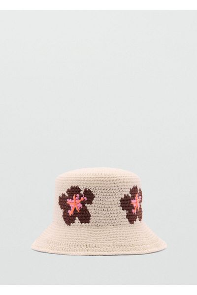 MANGO Kirik White Women's Hat 77090628