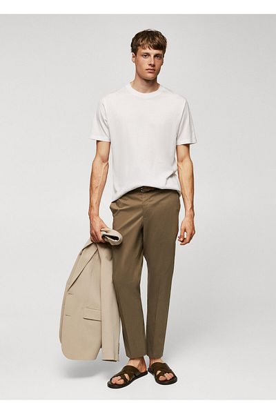 MANGO Man Regular Fit Mercerized Shirt
