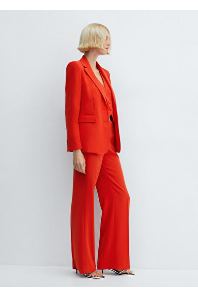 MANGO Woman Mercan Kadın  Pantolon 67821011