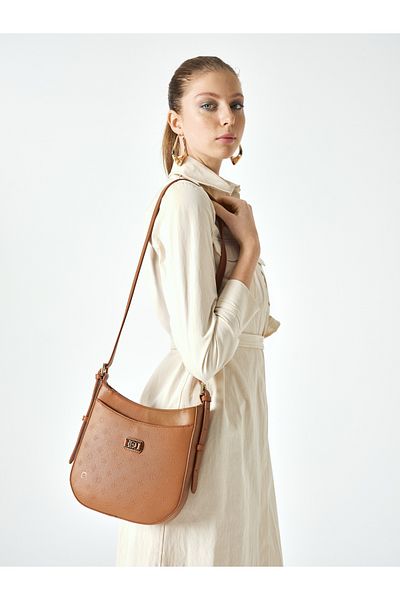 Pierre Cardin Tan γυναικεία τσάντα ώμου χιαστί 05PO25Y2018