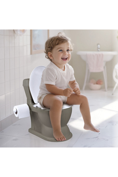 DOLU OYUNCAK DOLU NUVE POTTY LAZIMLIK 2İN 1- GRİ