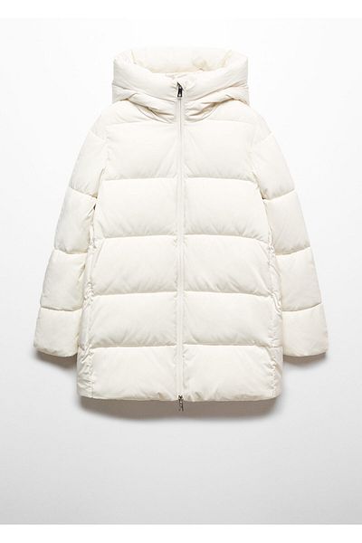 MANGO Woman 67070640   Palton de damă model Off-White