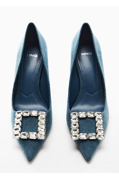 MANGO Klassische Damenschuhe in Denim-Farbe 67022529