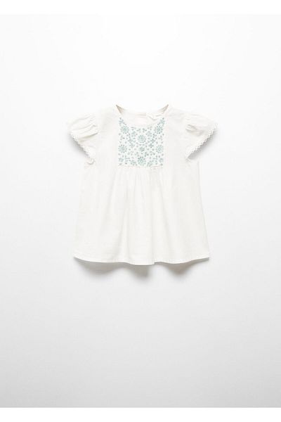 MANGO Bluză pentru fetiță Kirik White 67055992 -02