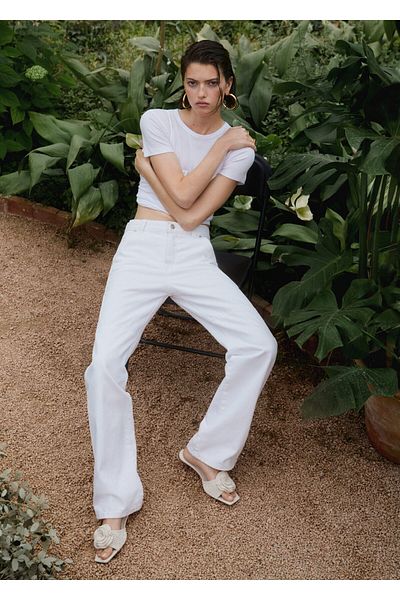 MANGO White Women's Trousers47068256