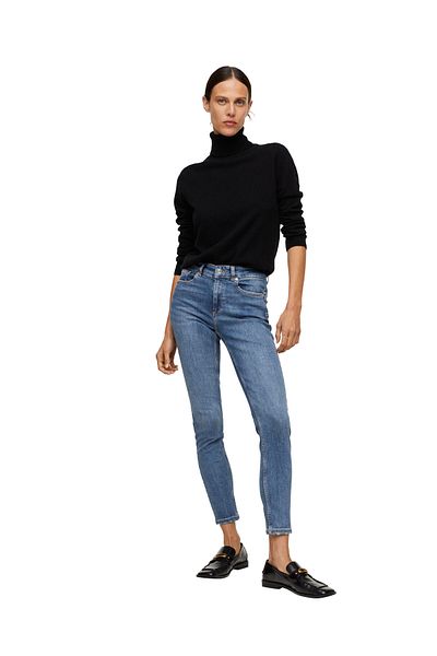 MANGO Woman Blue Women's Jeans 37010102