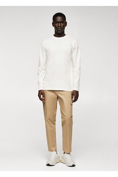 MANGO Man Men's White T-Shirt