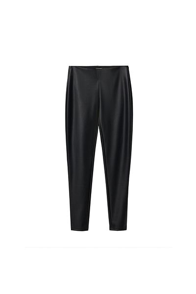 MANGO Woman Leggings in Lederoptik