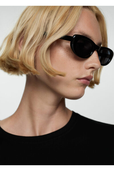 MANGO Woman Siyah Kadın Elbise 77032919