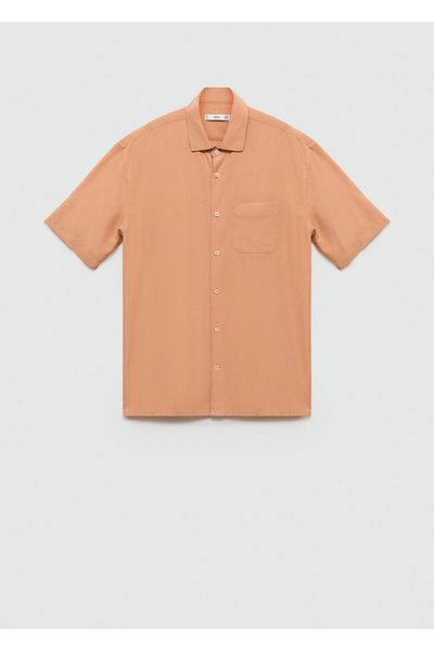 MANGO Woman Koszula męska Seftali Orange 77020575
