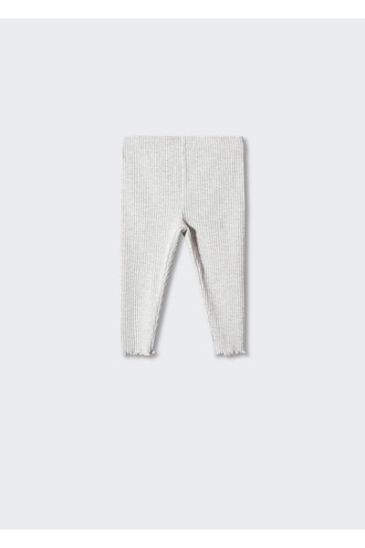 MANGO Woman Metal Gray Baby Girl Tights 57934395