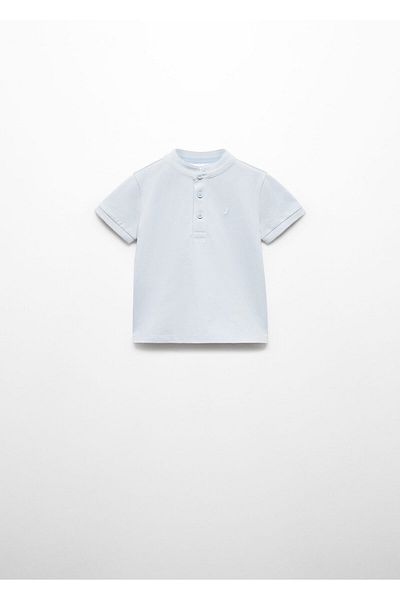 MANGO Chlapeček nebesky modré tričko Polo Neck 67025140