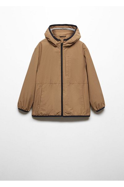MANGO Palton Băieți - Culoare Tutun, Model67093684