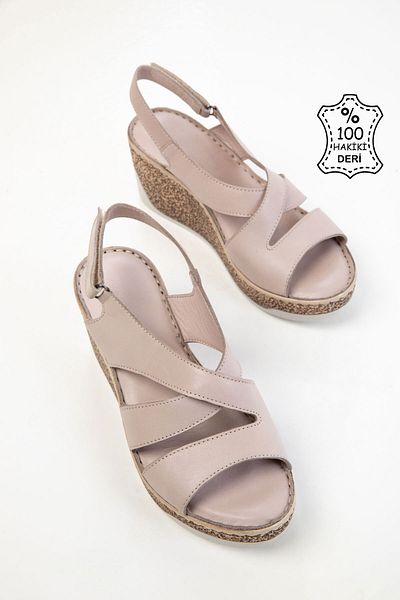 SOHO Γυναικεία παπούτσια με τακούνι Mink Genuine Leather 20528