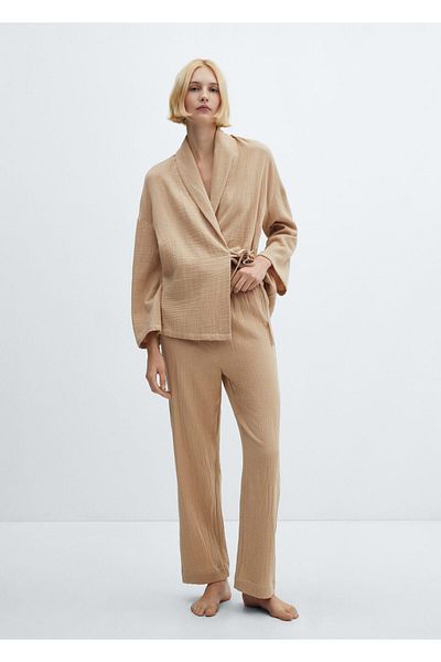 MANGO Woman Γυναικεία Sleepwear Top Cinnamon 67085987