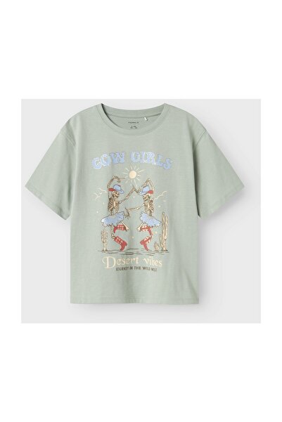 Name it Tričko Dámské / Dívčí Aqua Gray