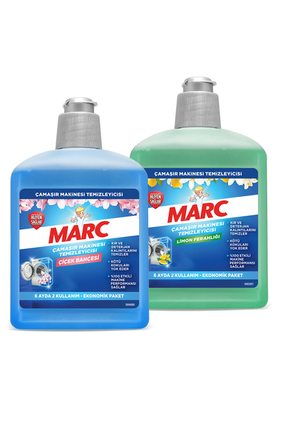 Marc Çamaşır Makinesi Temizleyicisi Floral 500 ml + Limon Ferahlığı 500 ml