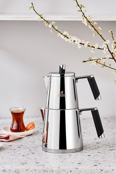 Karaca Power Steel Blend Teapot Set Medium