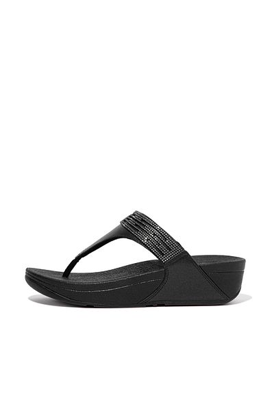 Fitflop صنادل Lulu Lasercrystal Liyeping Tot Post - Full Bayrağıner