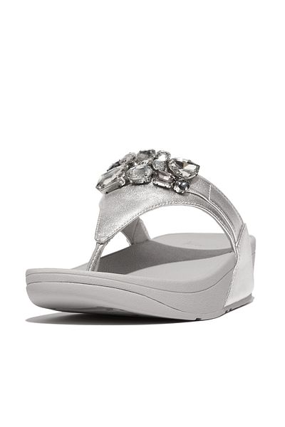 Fitflop Lulu Jewel Deluxe Metallic-Shiar Levre Thongs Algunlar