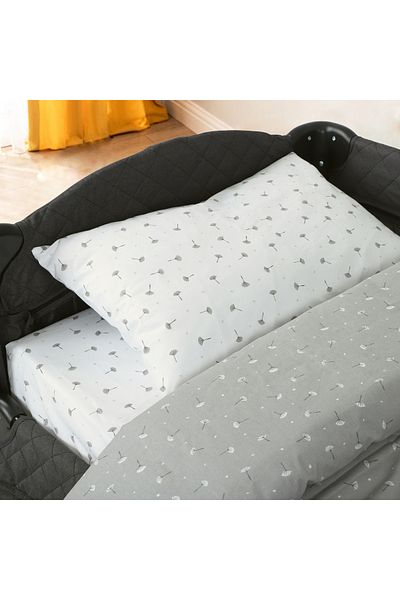 Huggy White 100% Cotton Baby Duvet Cover Set – Park Bed Crib Compatible 60X120 / 70X110