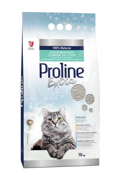 Pro Line Proline Extra Sodium Bentonite Gri Bentonit Topaklaşan Kedi Kumu 10 Kg