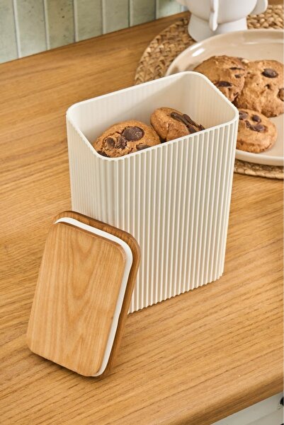 Karaca 2 Lt Cream Colored Massimo Jar Storage Container