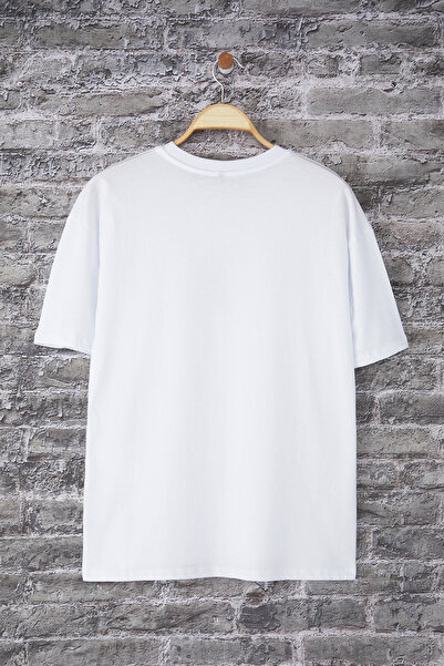 Trendyol Collection Λευκό Oversize/Wide Cut Κέντημα Λεπτομερές 100% βαμβακερό T-shirt TMNSS25TS00199