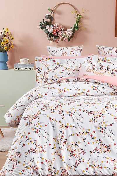 İQON Bed Sheet Set - Single Elastic Botanic Somon