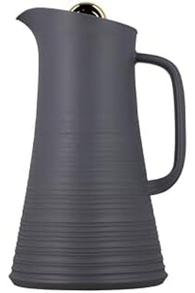 ALSAIF Deva Coffee And Tea Vacuum Flask, Size: 1.0 Liter, Color: Dark Grey