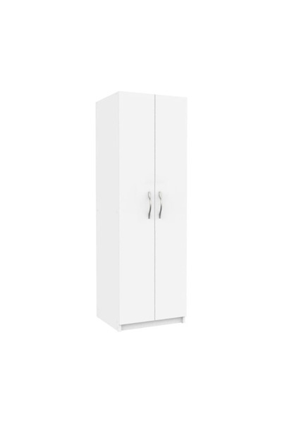 Tdesigno Bahar Giyinme Dolabı - Çok Amaçlı Dolap - Gardırop 60 Cm-2 Kapaklı