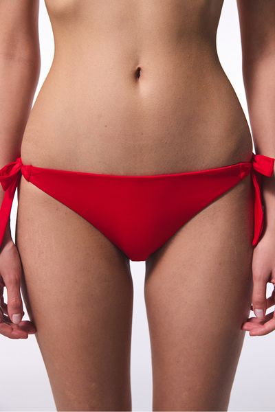 Penti Red Low Waist Brazilian Bikini Bottom