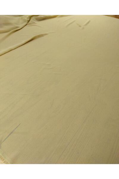 Kumaş Parça Cream Beige Chiffon - Colored between (Width 145 cm X Height 220 cm)